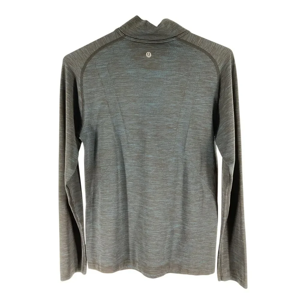 Lululemon Performance Blue Metal Vent Tech Half Zip Pullover Size S